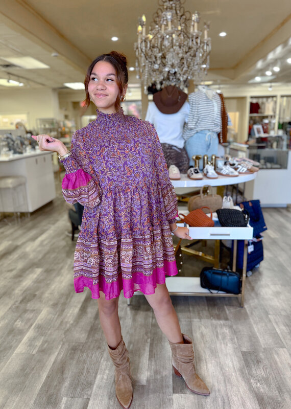 J.HOFFMAN'S Glint Dress- Purple