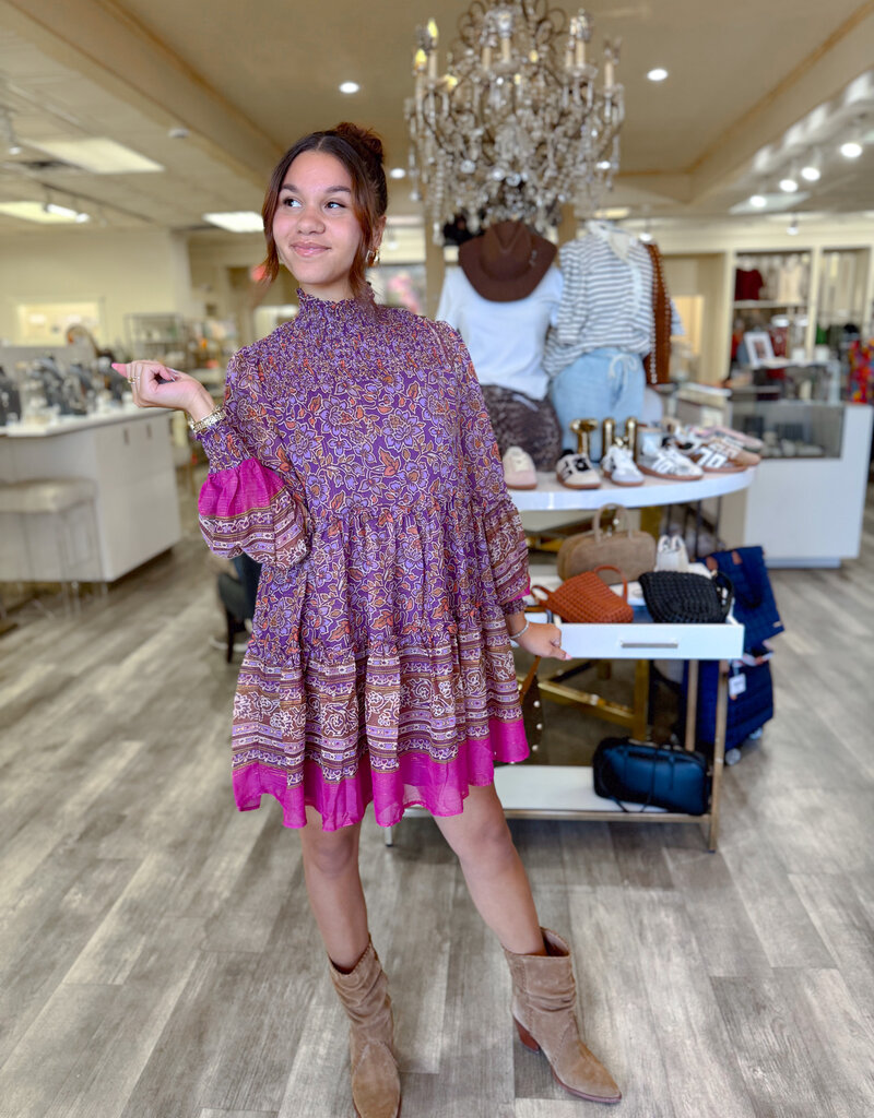 J.HOFFMAN'S Glint Dress- Purple