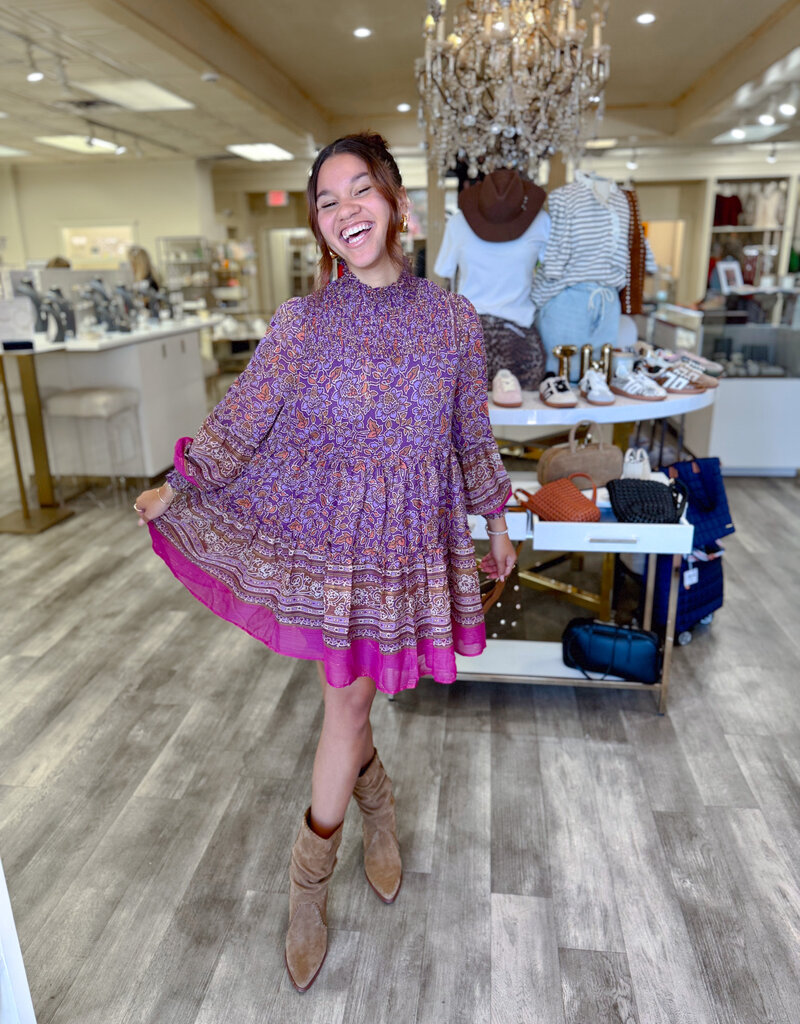 J.HOFFMAN'S Glint Dress- Purple