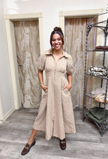 J.HOFFMAN'S Daydreamer Shirtdress- Beige