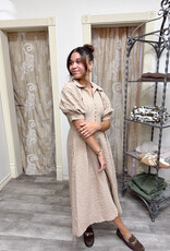 J.HOFFMAN'S Daydreamer Shirtdress- Beige