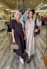 J.HOFFMAN'S Daydreamer Shirtdress- Beige