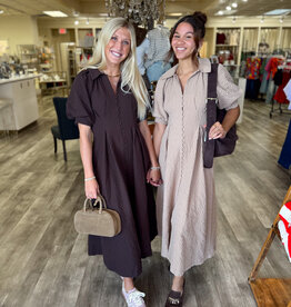J.HOFFMAN'S Daydreamer Shirtdress- Beige