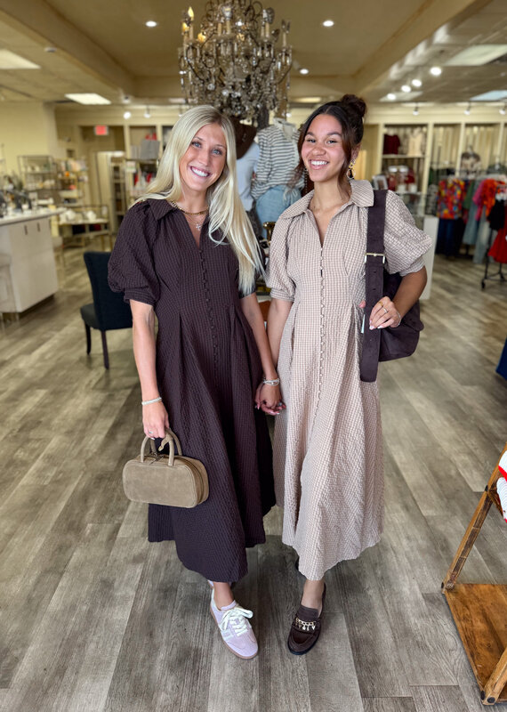 J.HOFFMAN'S Daydreamer Shirtdress- Beige