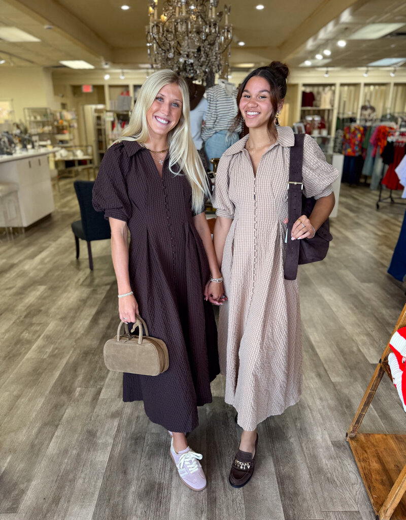 J.HOFFMAN'S Daydreamer Shirtdress- Beige