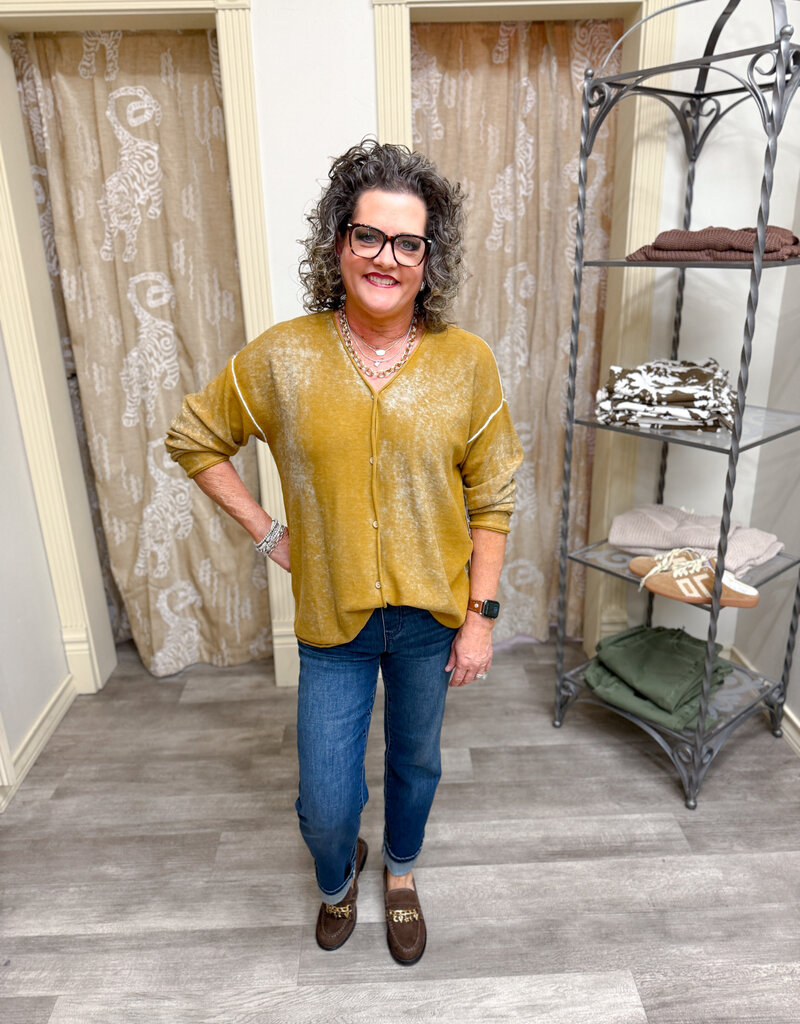 J.HOFFMAN'S Rewind Cardigan- Bronze