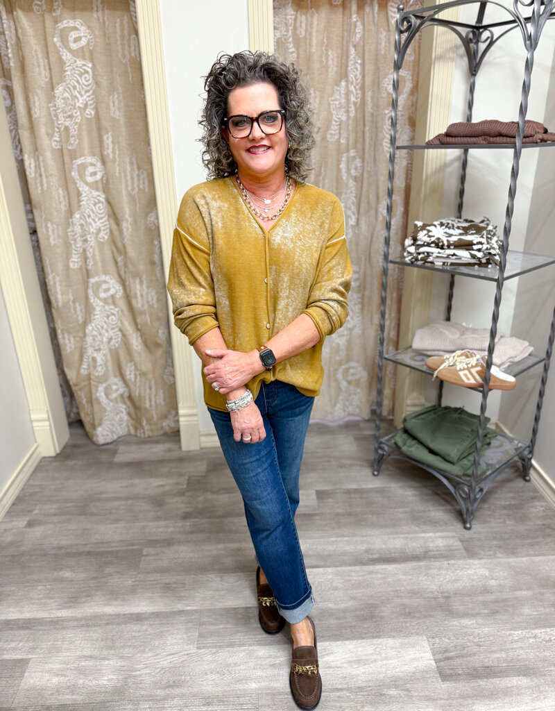 J.HOFFMAN'S Rewind Cardigan- Bronze