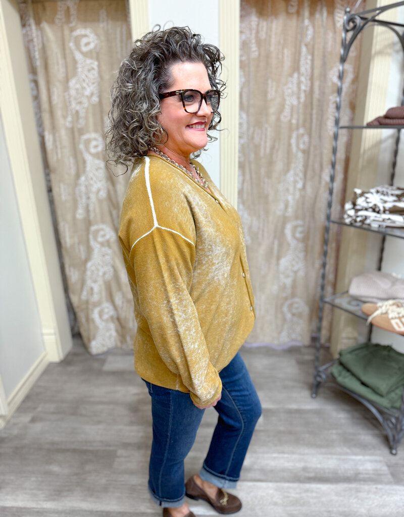 J.HOFFMAN'S Rewind Cardigan- Bronze