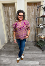 J.HOFFMAN'S Elenor Top- Plum