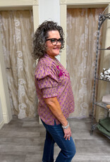 J.HOFFMAN'S Elenor Top- Plum