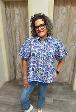 J.HOFFMAN'S Violet Petals Top