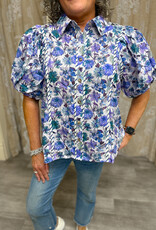 J.HOFFMAN'S Violet Petals Top