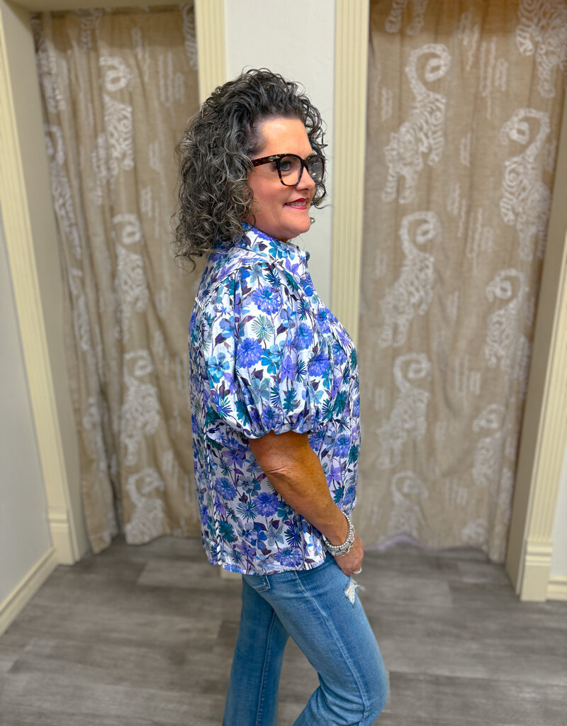 J.HOFFMAN'S Violet Petals Top