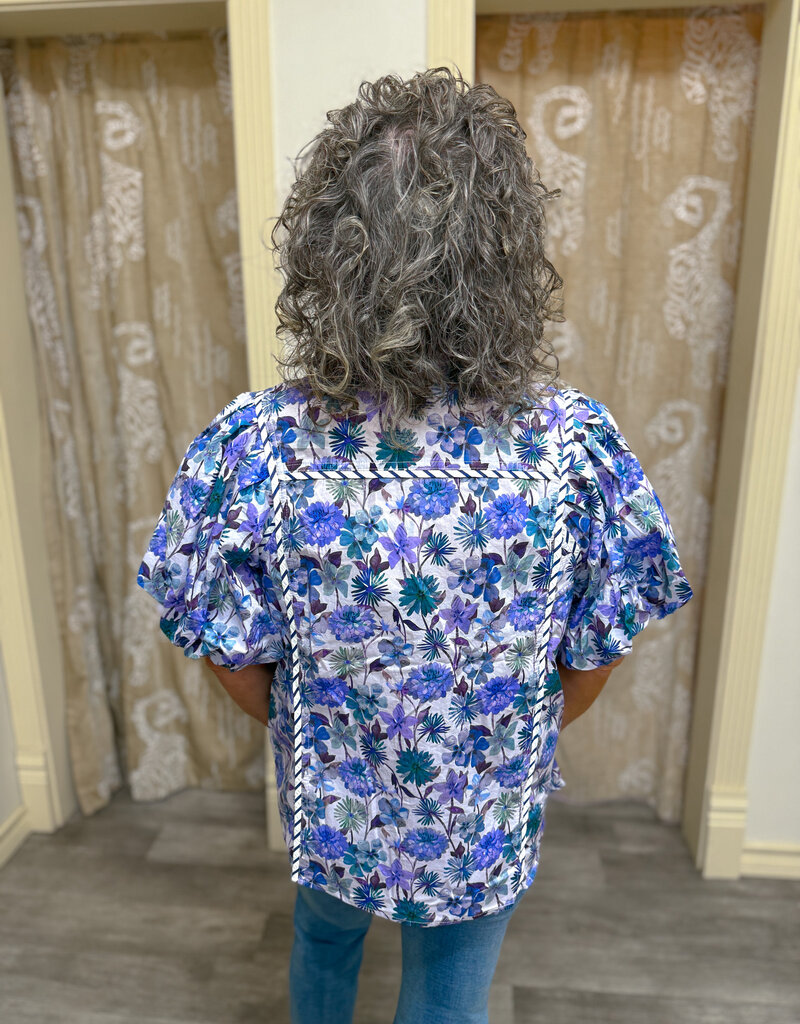 J.HOFFMAN'S Violet Petals Top