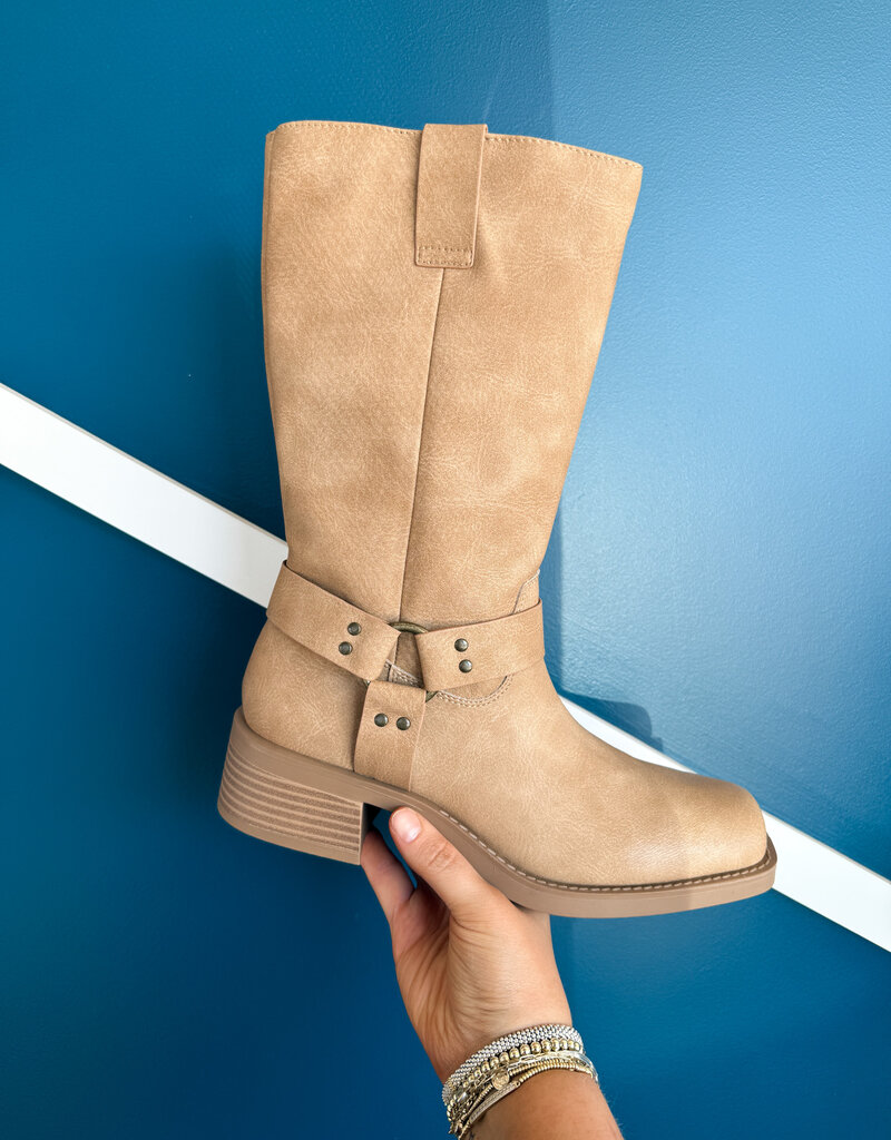 J.HOFFMAN'S Autumn Synthetic Boot- Natural