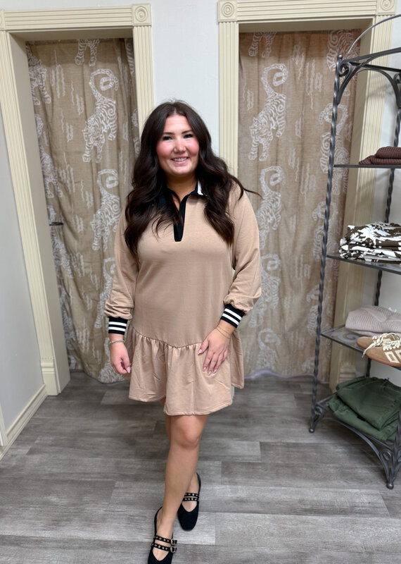 J.HOFFMAN'S Allison Dress- Latte