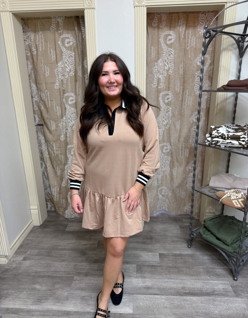 J.HOFFMAN'S Allison Dress- Latte