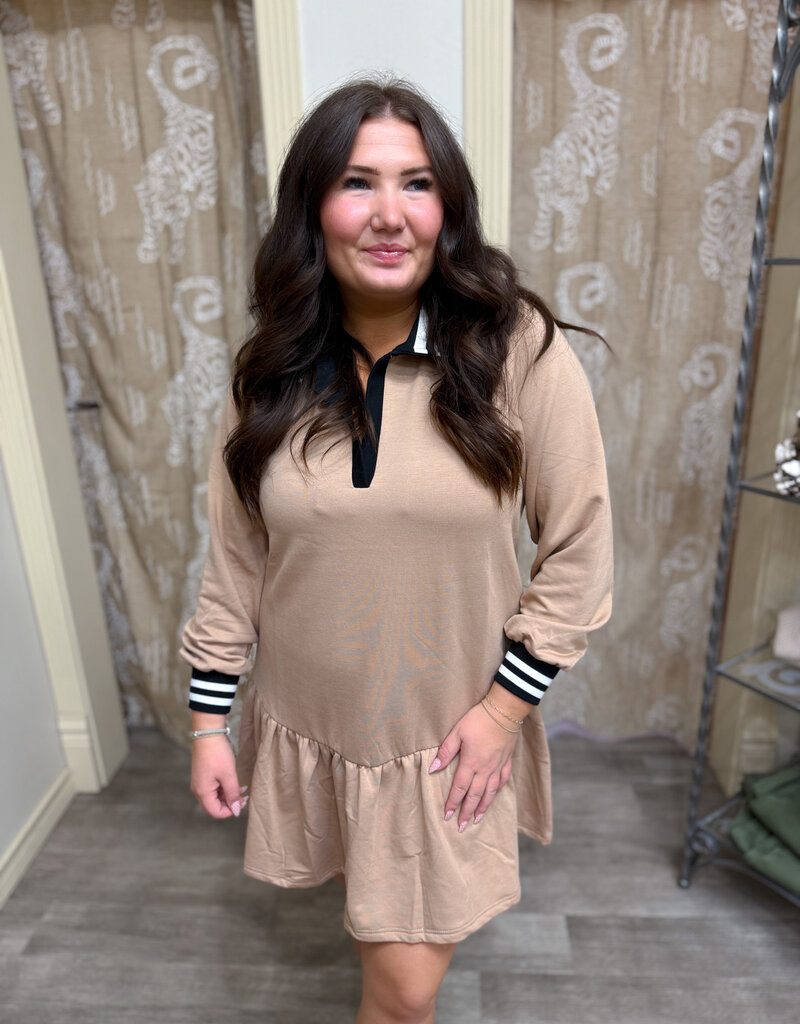 J.HOFFMAN'S Allison Dress- Latte