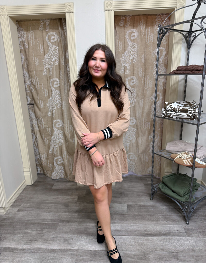 J.HOFFMAN'S Allison Dress- Latte