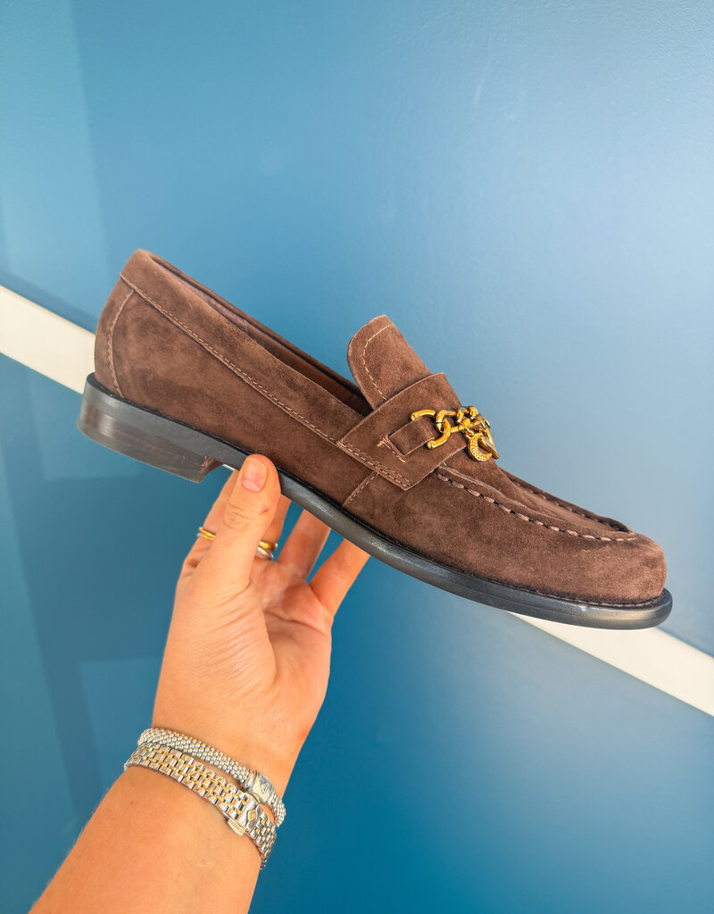 J.HOFFMAN'S Waylen Loafer- Dark Brown Suede