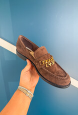 J.HOFFMAN'S Waylen Loafer- Dark Brown Suede