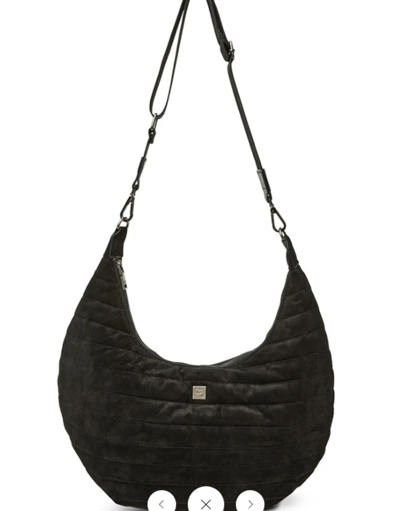 THINK ROYLN Moonstruck Bag in Suede Black