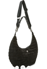 THINK ROYLN Moonstruck Bag in Suede Black