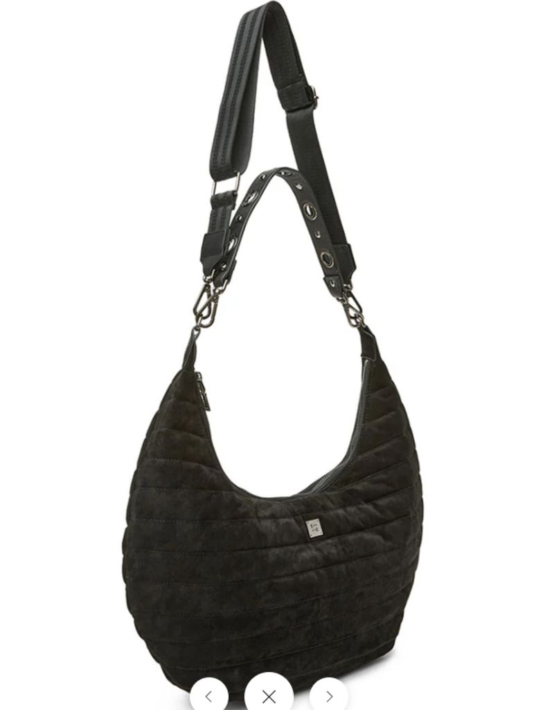 THINK ROYLN Moonstruck Bag in Suede Black