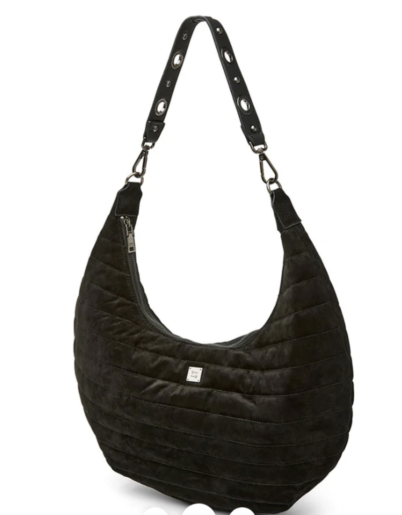 THINK ROYLN Moonstruck Bag in Suede Black