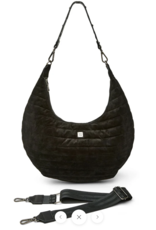 THINK ROYLN Moonstruck Bag in Suede Black