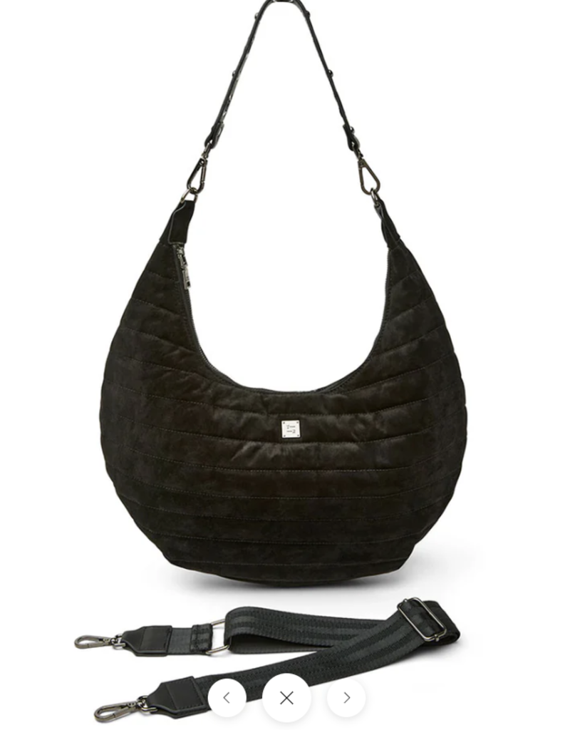 THINK ROYLN Moonstruck Bag in Suede Black