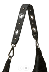 THINK ROYLN Moonstruck Bag in Suede Black