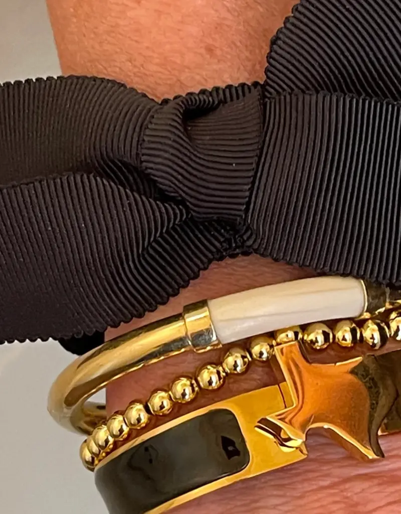 J.HOFFMAN'S Texas Map Bangle- Black