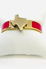 J.HOFFMAN'S Texas Map Bangle- Red
