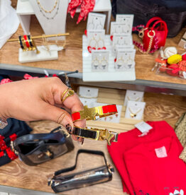 J.HOFFMAN'S Texas Map Bangle- Black
