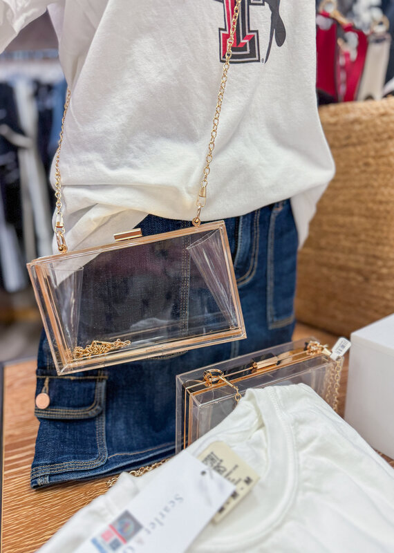 J.HOFFMAN'S Shawn Crossbody Clear Handbag