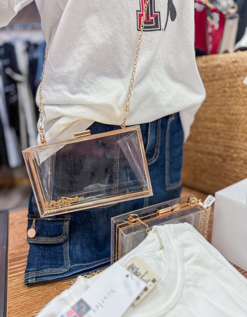 J.HOFFMAN'S Shawn Crossbody Clear Handbag