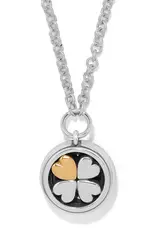 Mystery Of Love Heart Necklace in Aqua