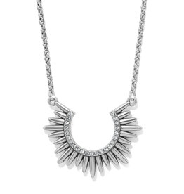 Solara Crescnet Necklace in Silver