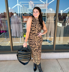 J.HOFFMAN'S Simone Sweater Dress- Tiger