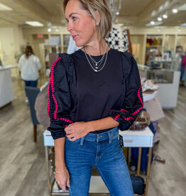 J.HOFFMAN'S Kacey Top- Black