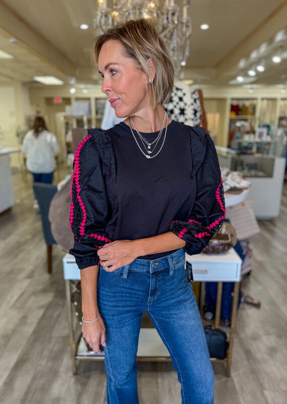 J.HOFFMAN'S Kacey Top- Black