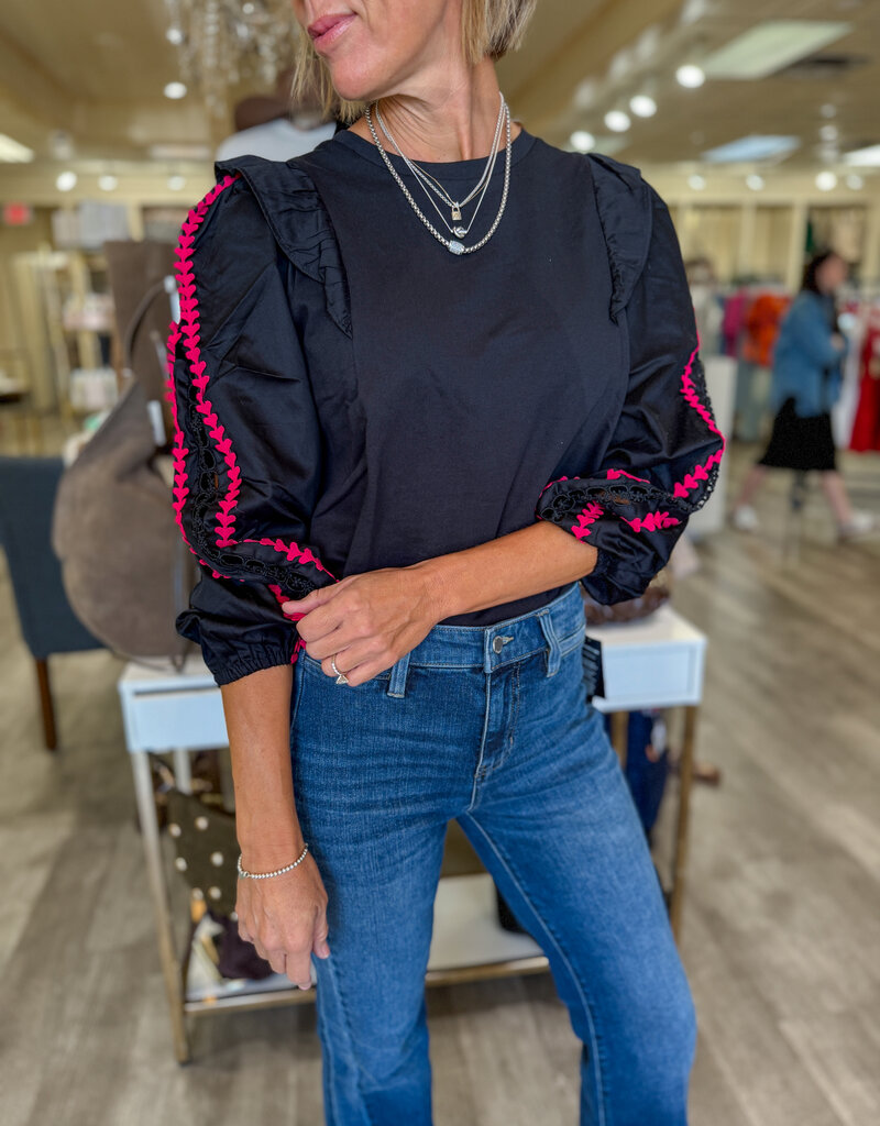 J.HOFFMAN'S Kacey Top- Black