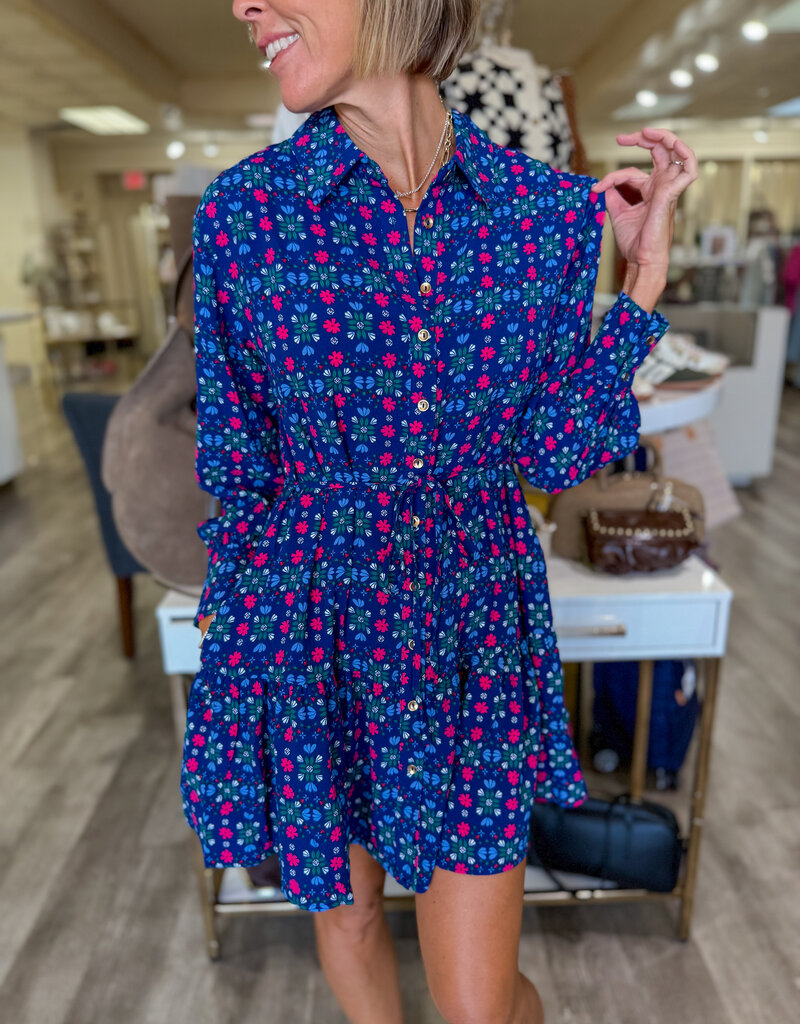 J.HOFFMAN'S Maya Take Two Dress- Navy