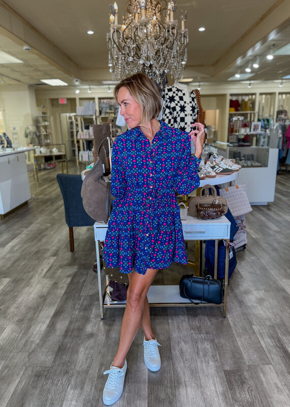 J.HOFFMAN'S Maya Take Two Dress- Navy