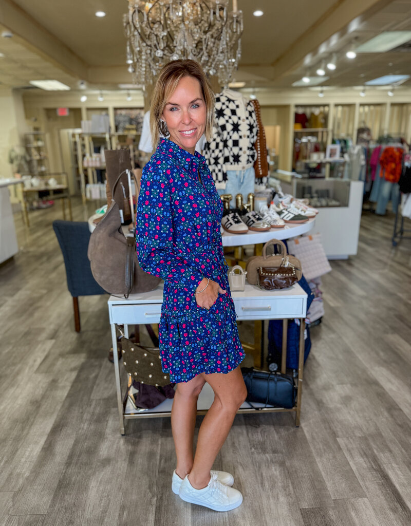 J.HOFFMAN'S Maya Take Two Dress- Navy