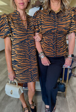 J.HOFFMAN'S Hampton Mini- Tiger Jacquard