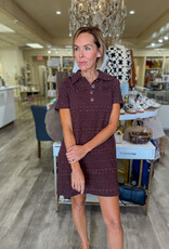 J.HOFFMAN'S Quinn Mini Dress- Chocolate