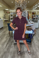 J.HOFFMAN'S Quinn Mini Dress- Chocolate