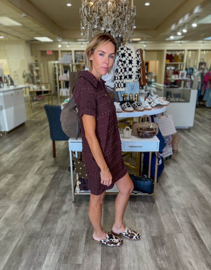 J.HOFFMAN'S Quinn Mini Dress- Chocolate